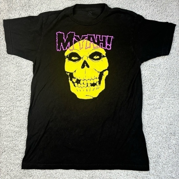 Ript Shirt Mens Small Misfits x MOTU Skeletor Skull Tee MYAH! Tshirt Music Basic - Picture 1 of 4